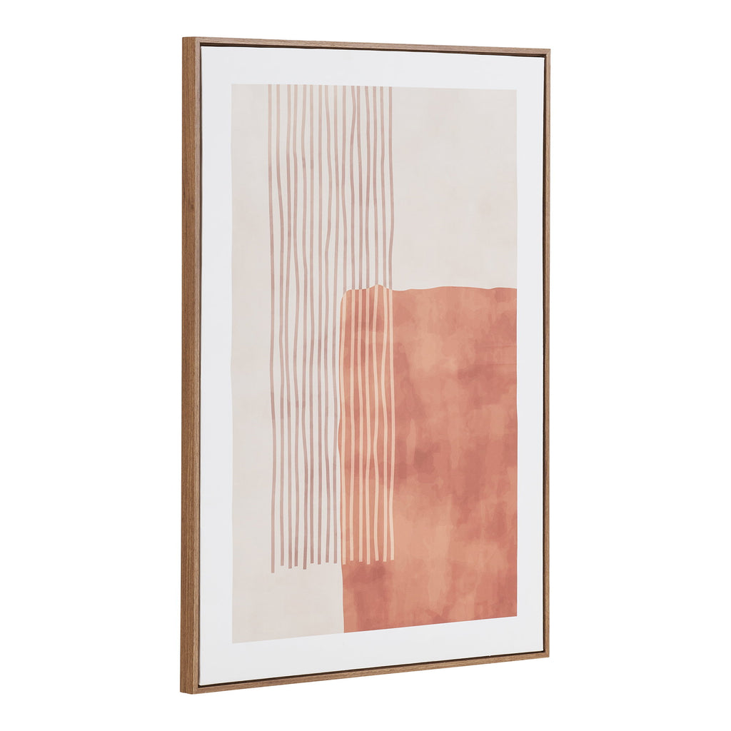 Mina Canvas Schilderij - Canvas schilderij, beige/bruin, nr. 1, 50x70 cm