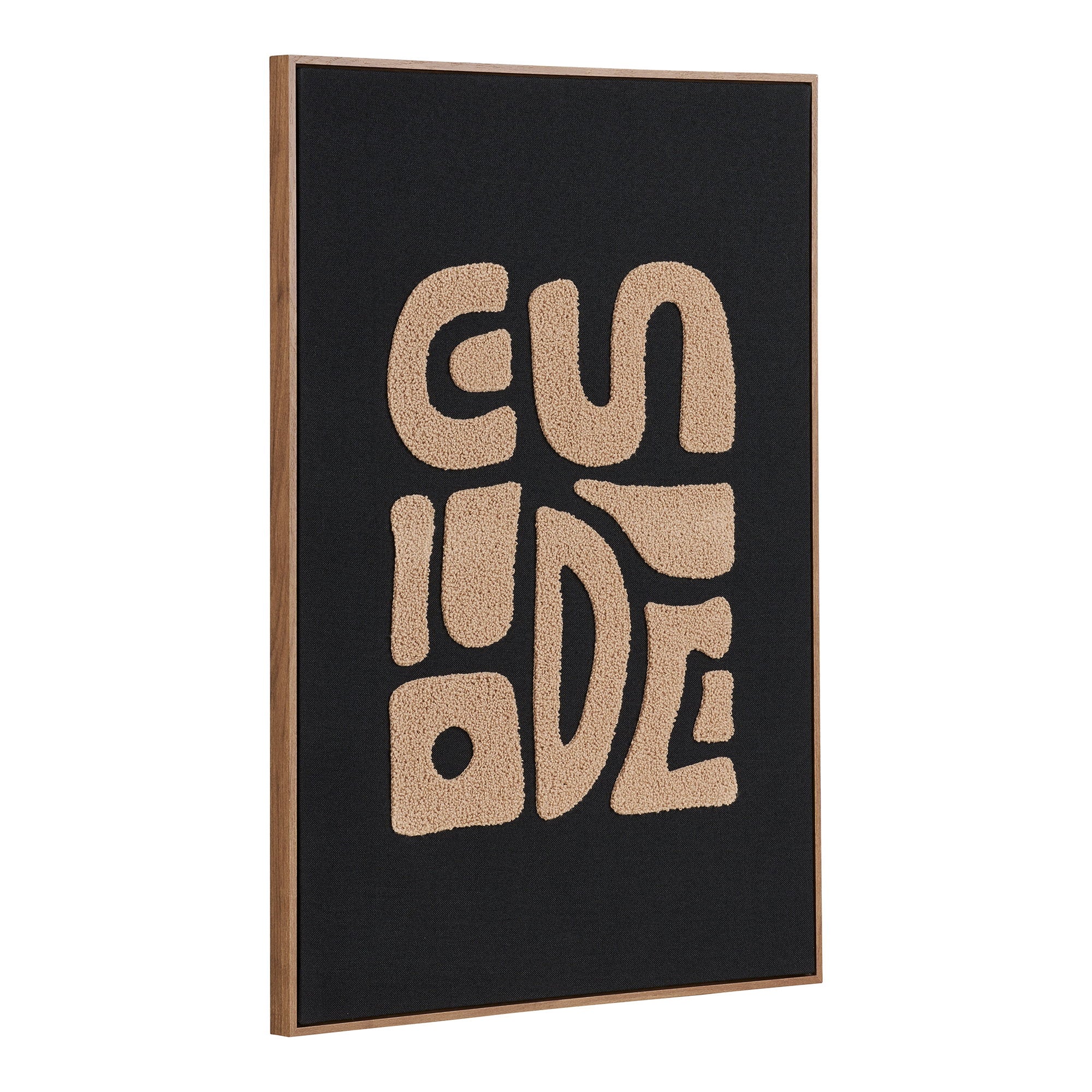 Tine Wanddecoratie - Getuft, beige/zwart 50x70 cm