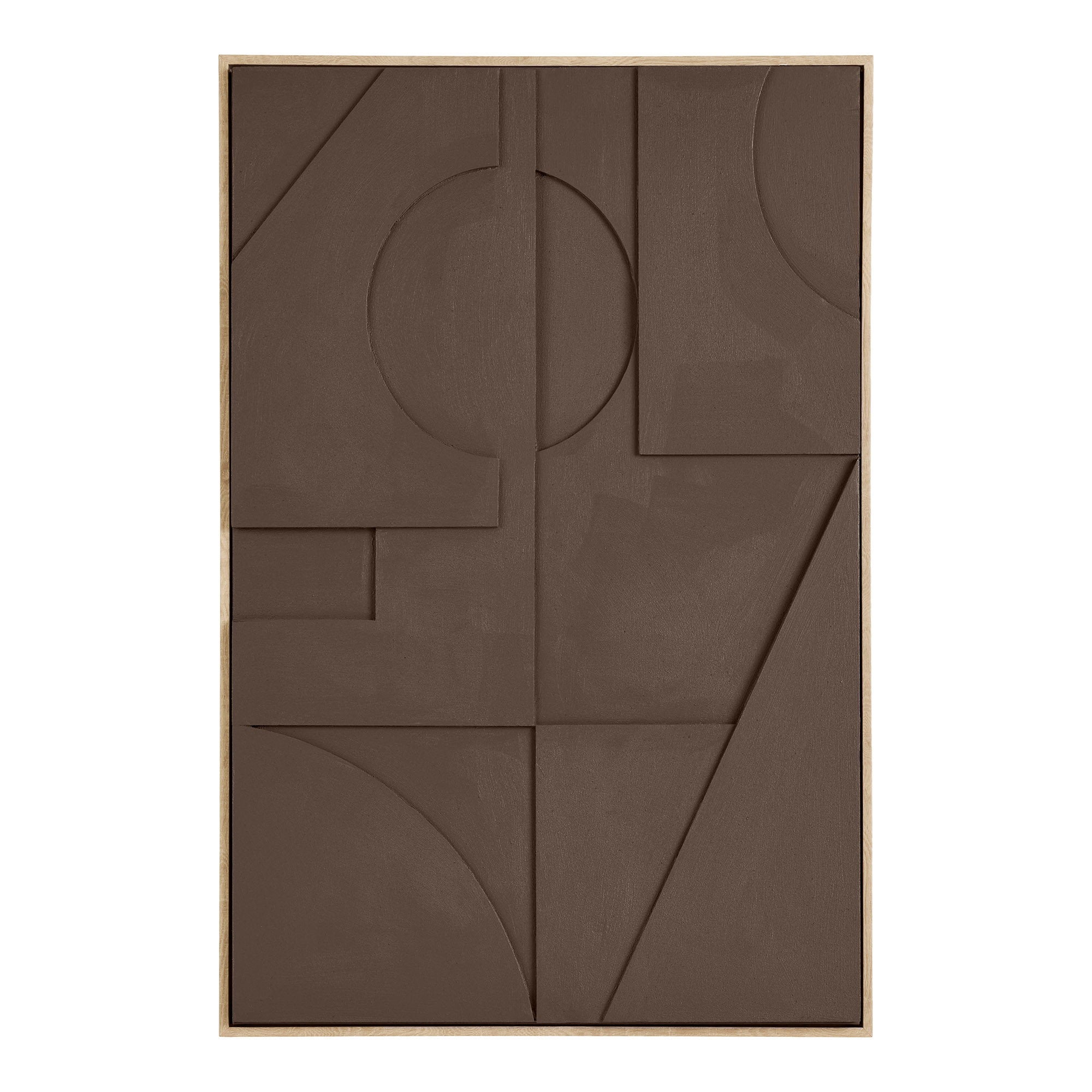 Isabella Reliëf Wanddecoratie - Reliëf wanddecoratie, bruin, nr. 1, 60x90 cm