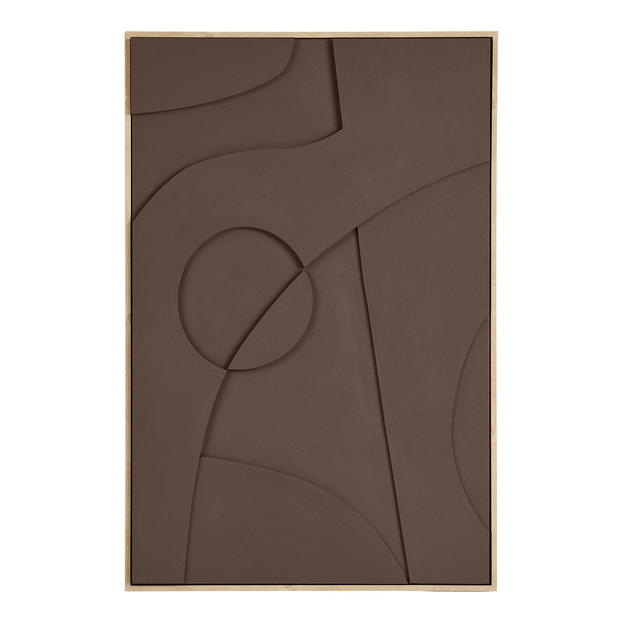 Isabella Reliëf Wanddecoratie - Reliëf wanddecoratie, bruin, nr. 2, 60x90 cm