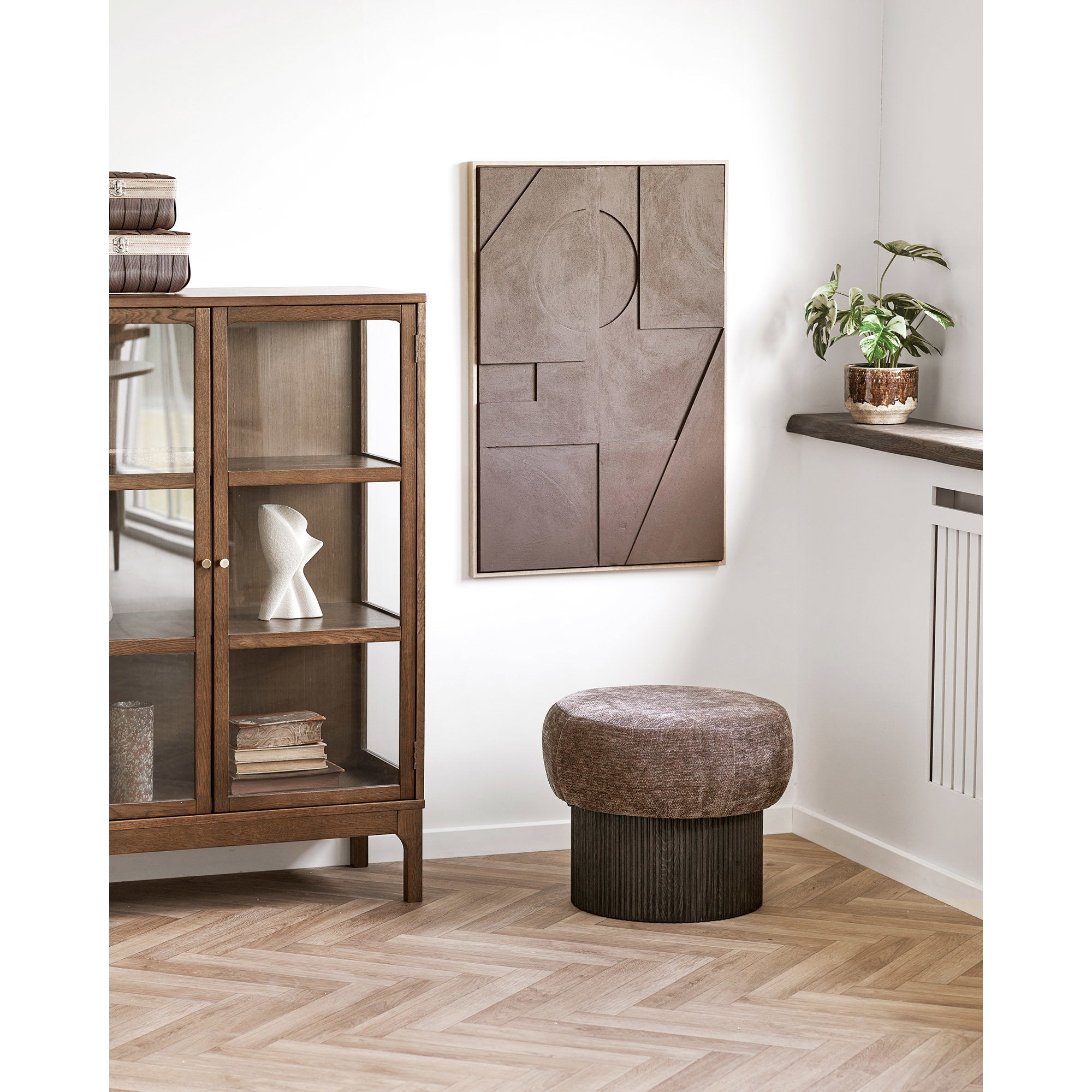 Isabella Reliëf Wanddecoratie - Reliëf wanddecoratie, bruin, nr. 2, 60x90 cm