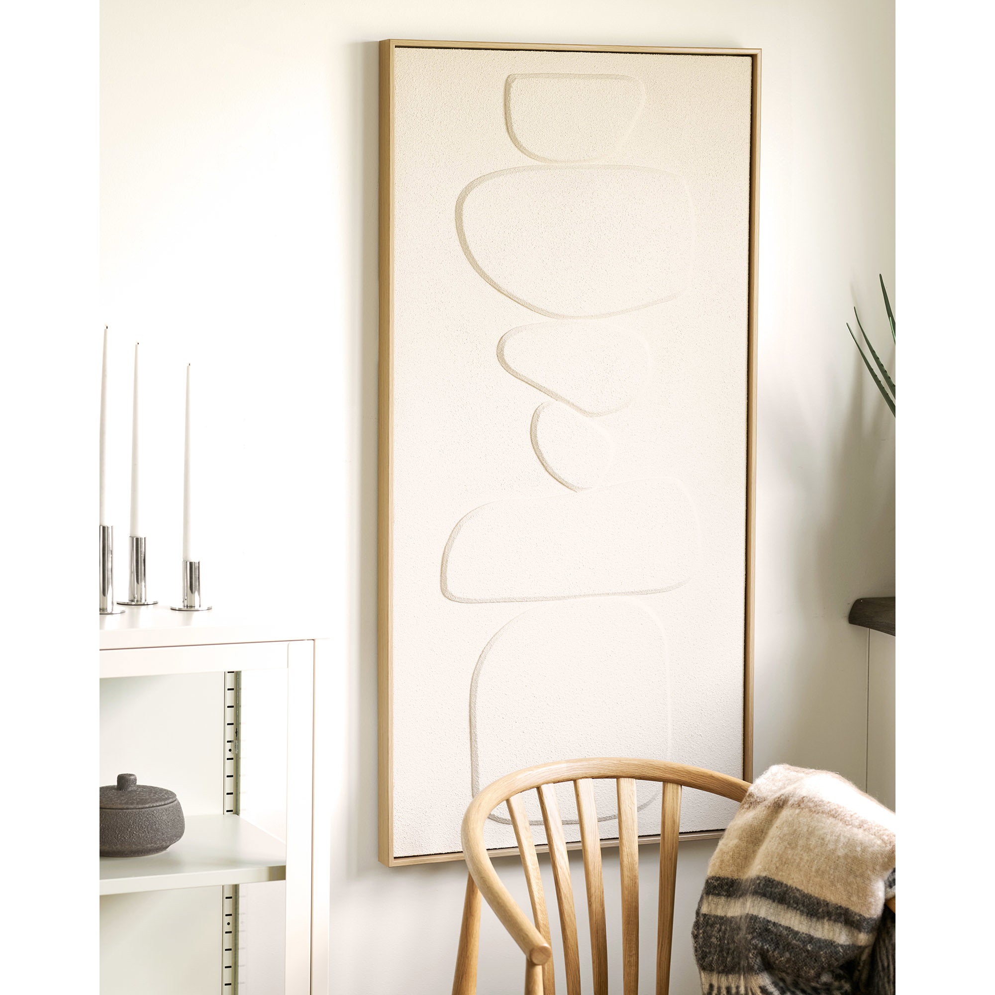 Victoria Reliëf Wanddecoratie - Reliëf wanddecoratie, beige, nr. 1, 60x120 cm