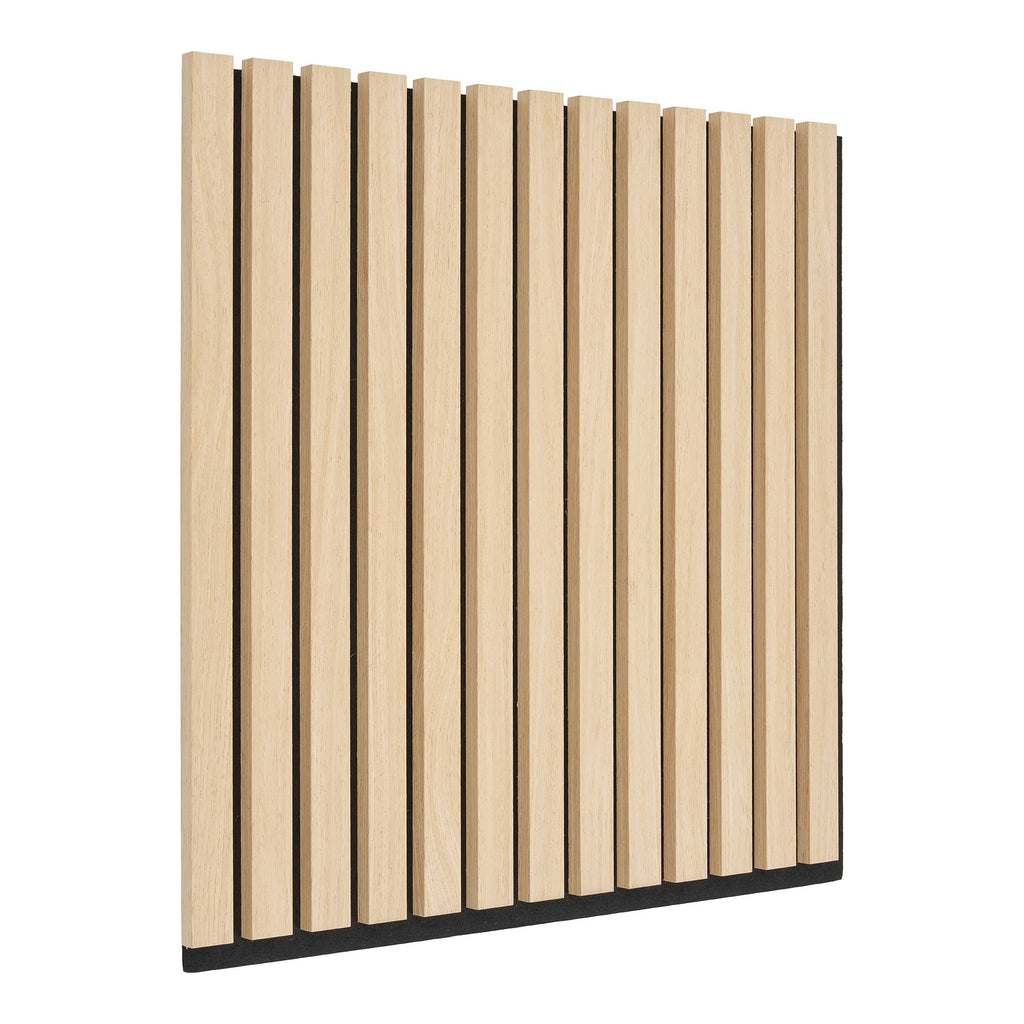 Akoestisch Paneel - Akoestisch wandpaneel, houtfineer, naturel, eikenlook 520x520x22 mm (set van 2)