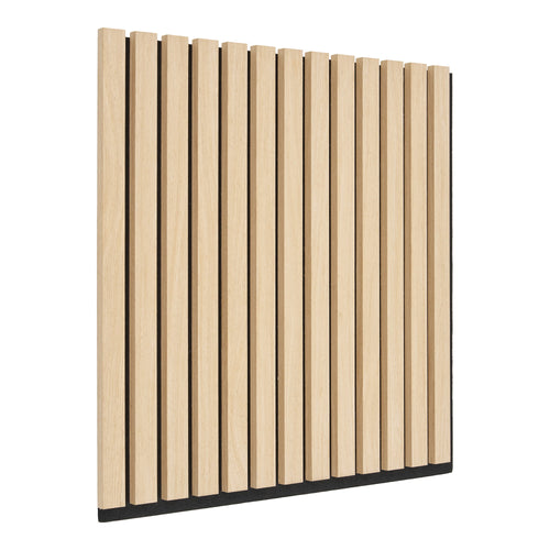 Akoestisch Paneel - Akoestisch wandpaneel, houtfineer, naturel, eikenlook 520x520x22 mm (set van 2)