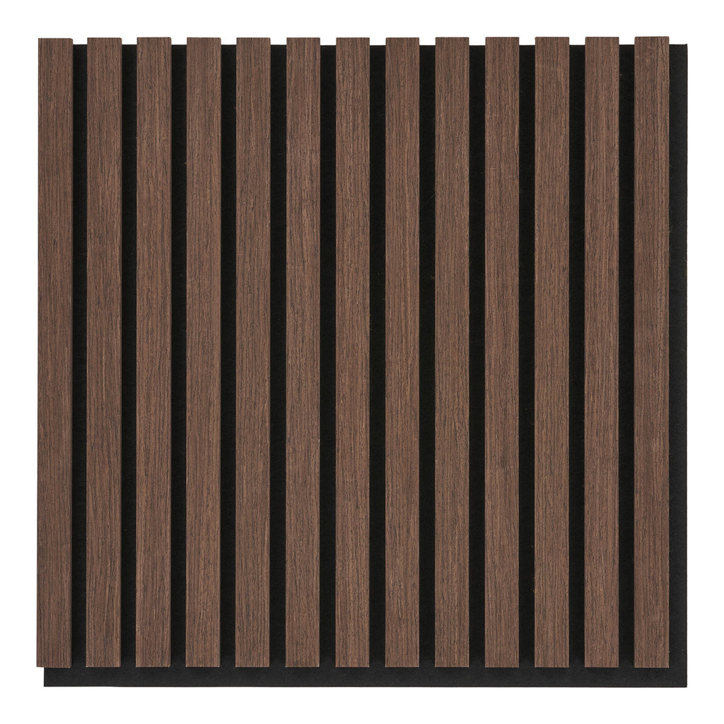 Akoestisch Paneel - Akoestisch wandpaneel, houtfineer, walnoot, walnootlook 520x520x22 mm (set van 2)
