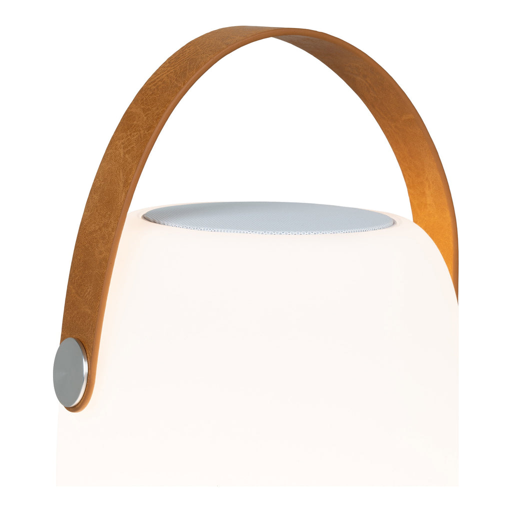 Cardiff LED Lamp - Lamp met draagriem, bluetoothspeaker, oplaadbaar, wit