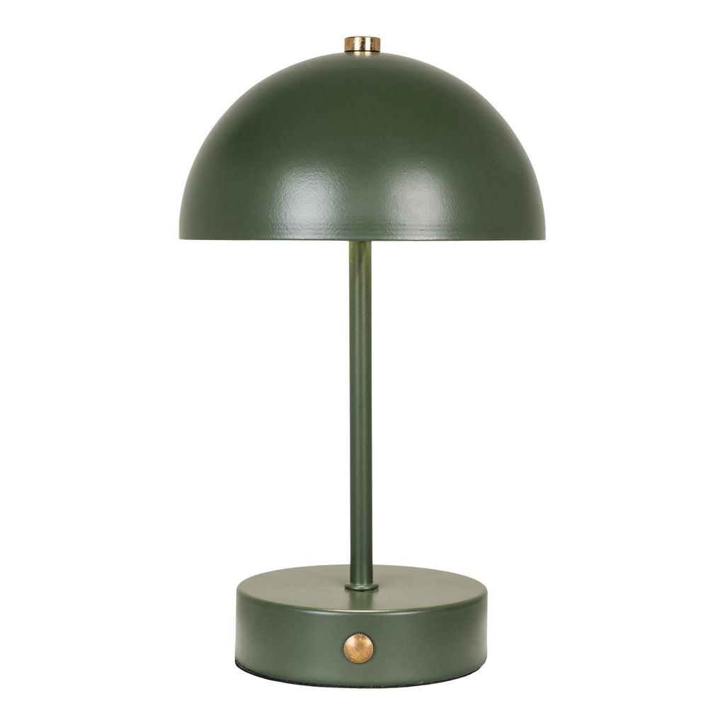Holt Tafellamp - Oplaadbaar, metaal, groen/messing