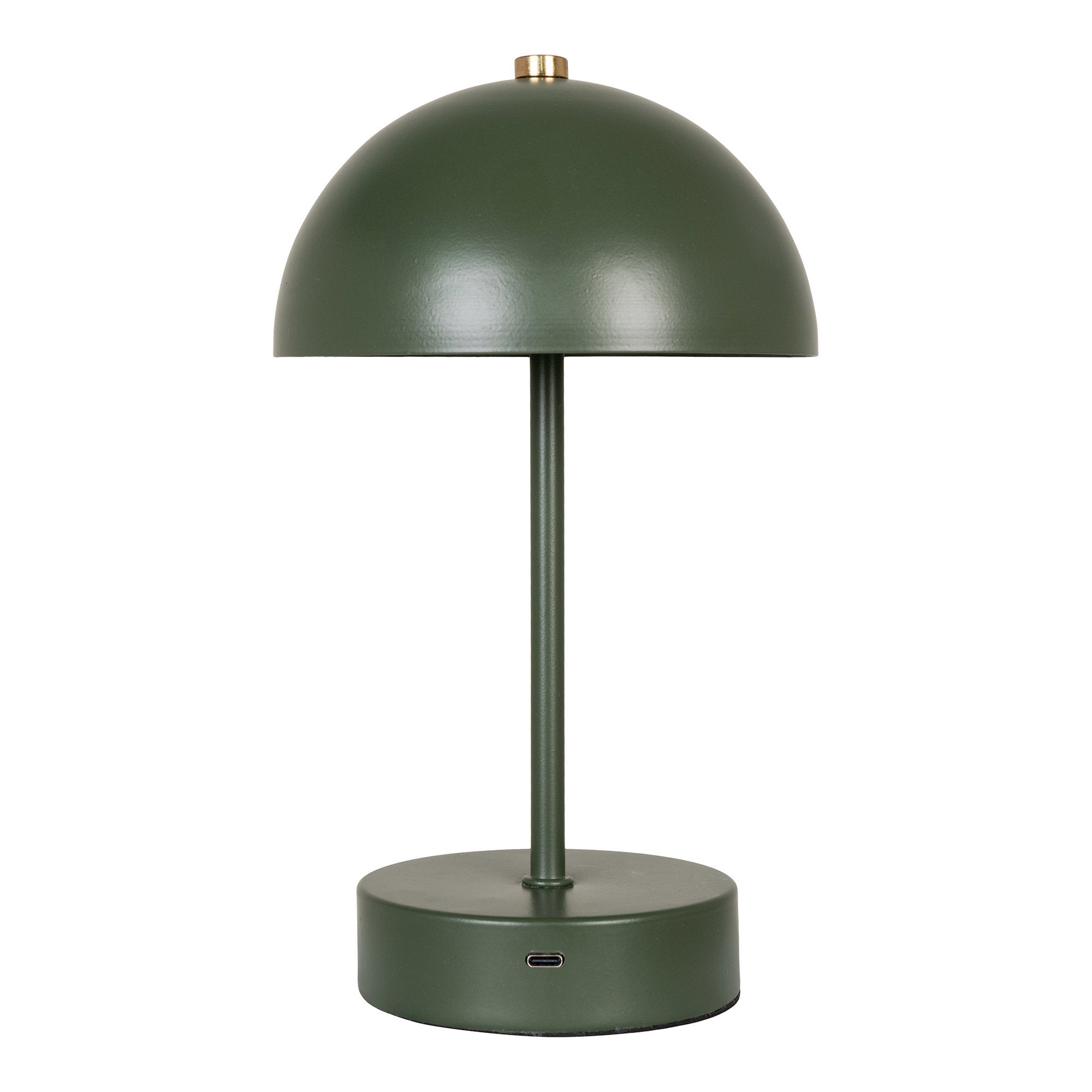 Holt Tafellamp - Oplaadbaar, metaal, groen/messing