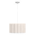 Watton Hanglamp - Hanglamp, staal/linnen, grijs/beige