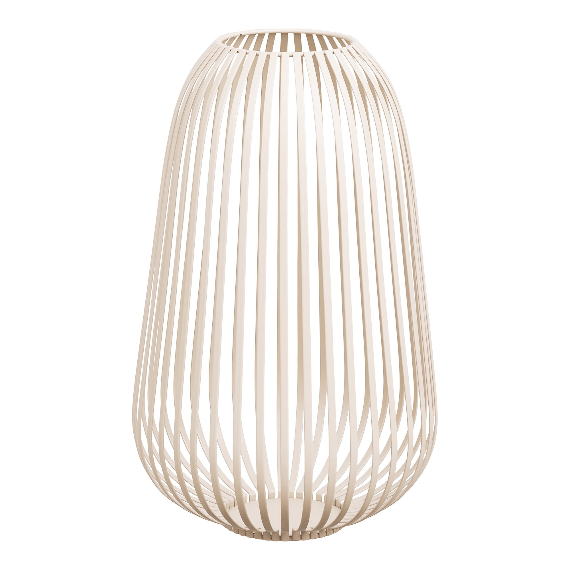 Stoense Lantaarn - Metaal, beige Ø24,5x40 cm