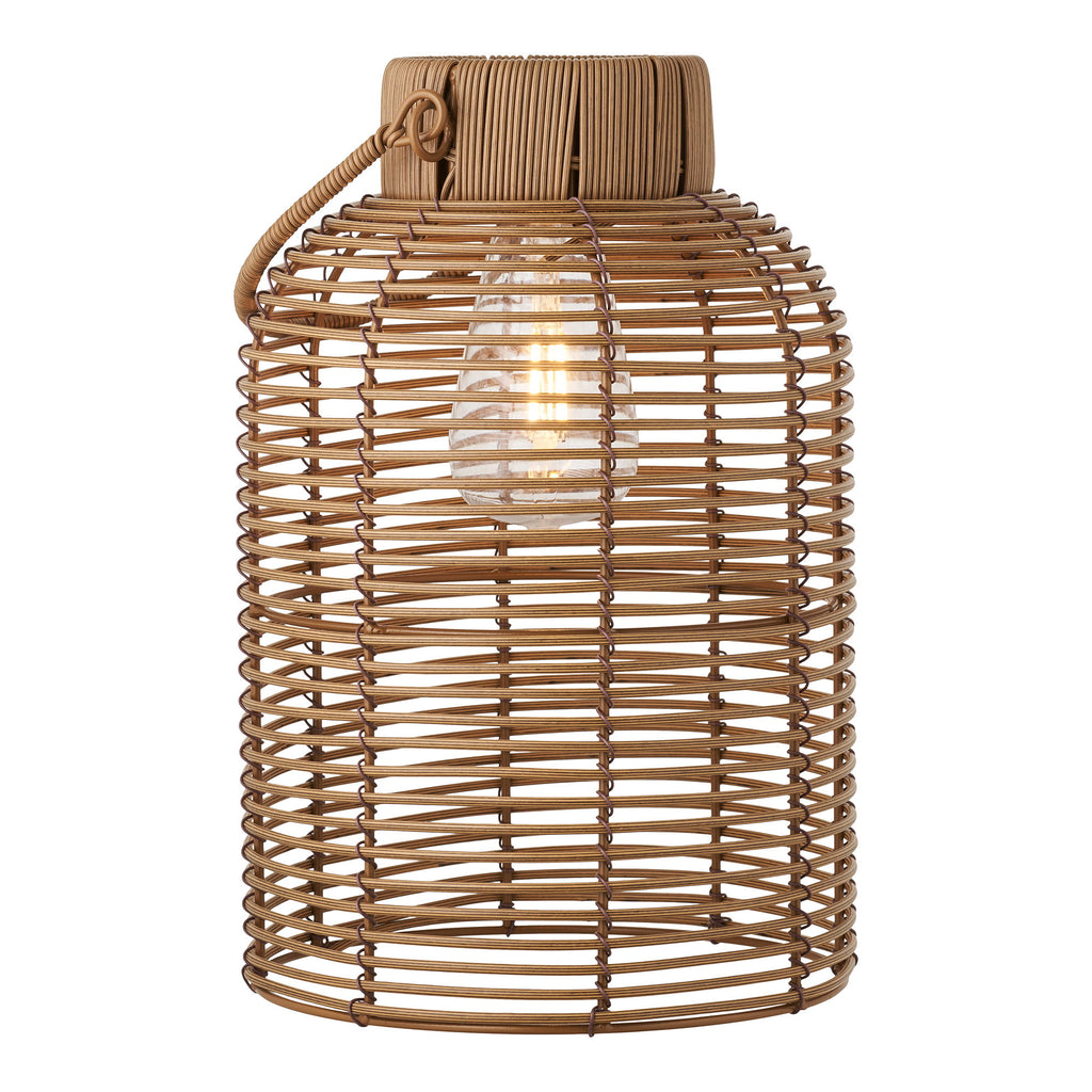 Brentford Lamp - Oplaadbare lamp met geïntegreerd zonnepaneel, bruin