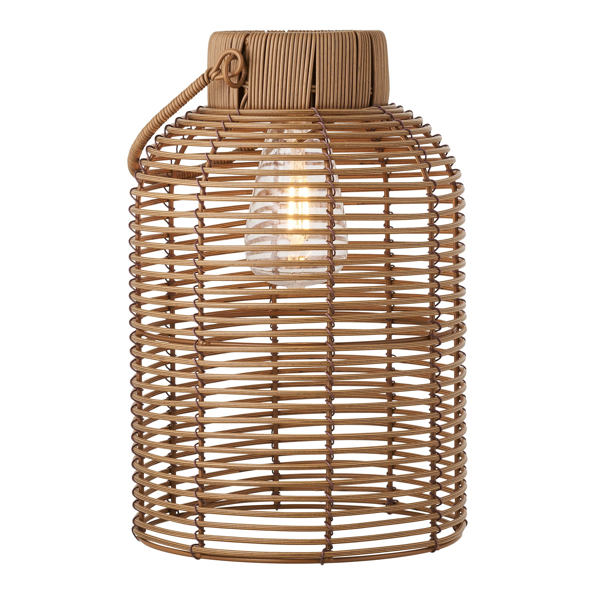 Brentford Lamp - Oplaadbare lamp met geïntegreerd zonnepaneel, bruin