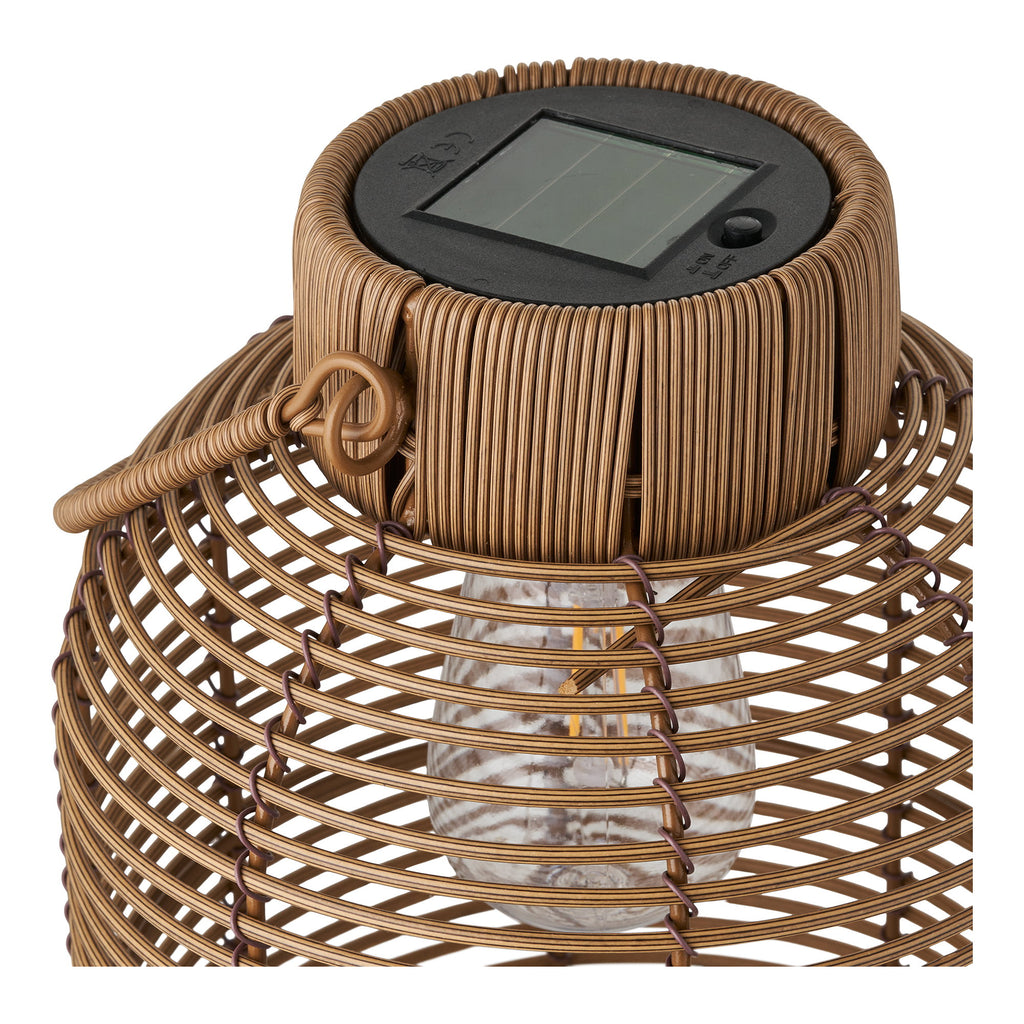 Brentford Lamp - Oplaadbare lamp met geïntegreerd zonnepaneel, bruin