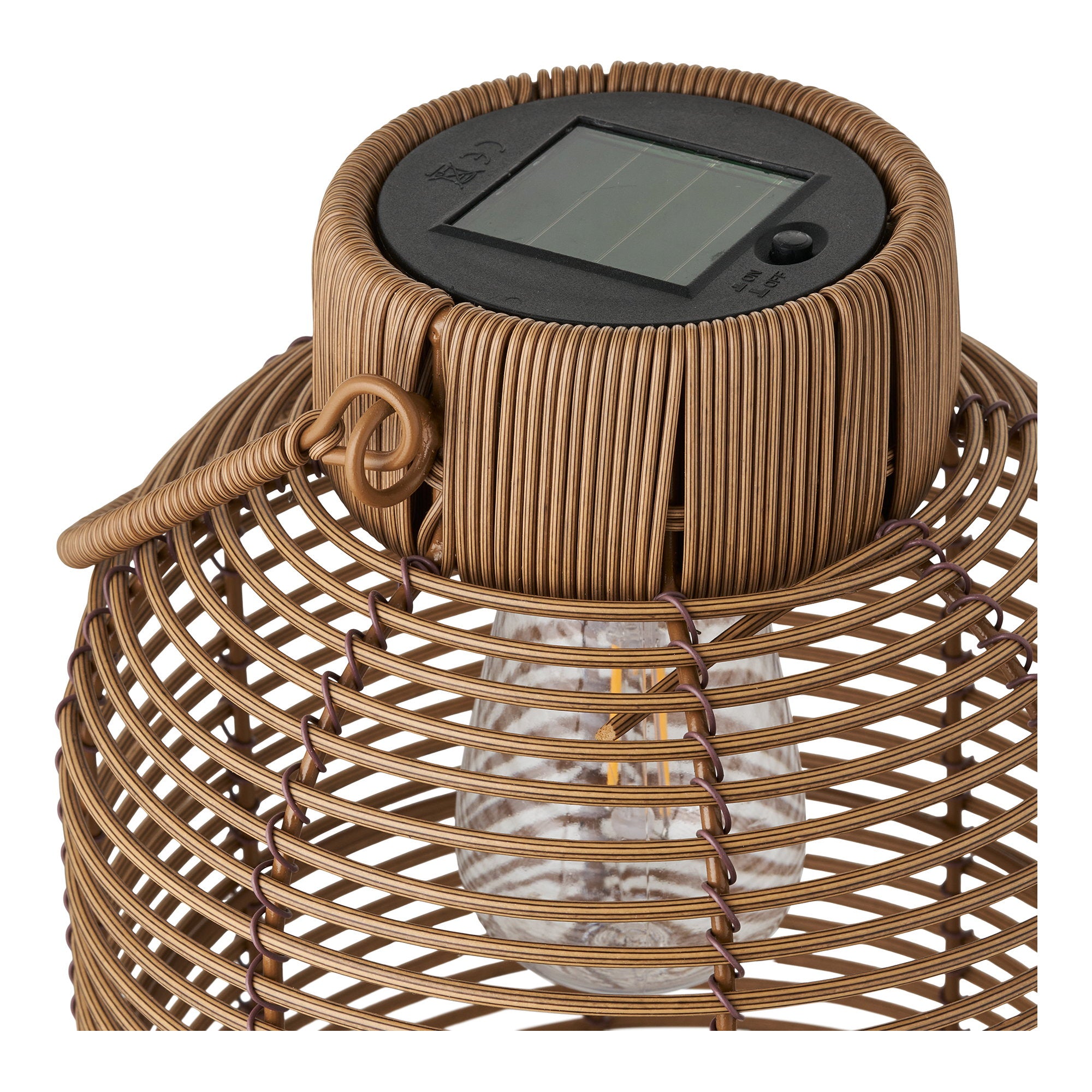 Brentford Lamp - Oplaadbare lamp met geïntegreerd zonnepaneel, bruin