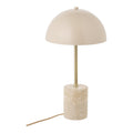 Sheffield Tafellamp - Marmer/metaal, beige
