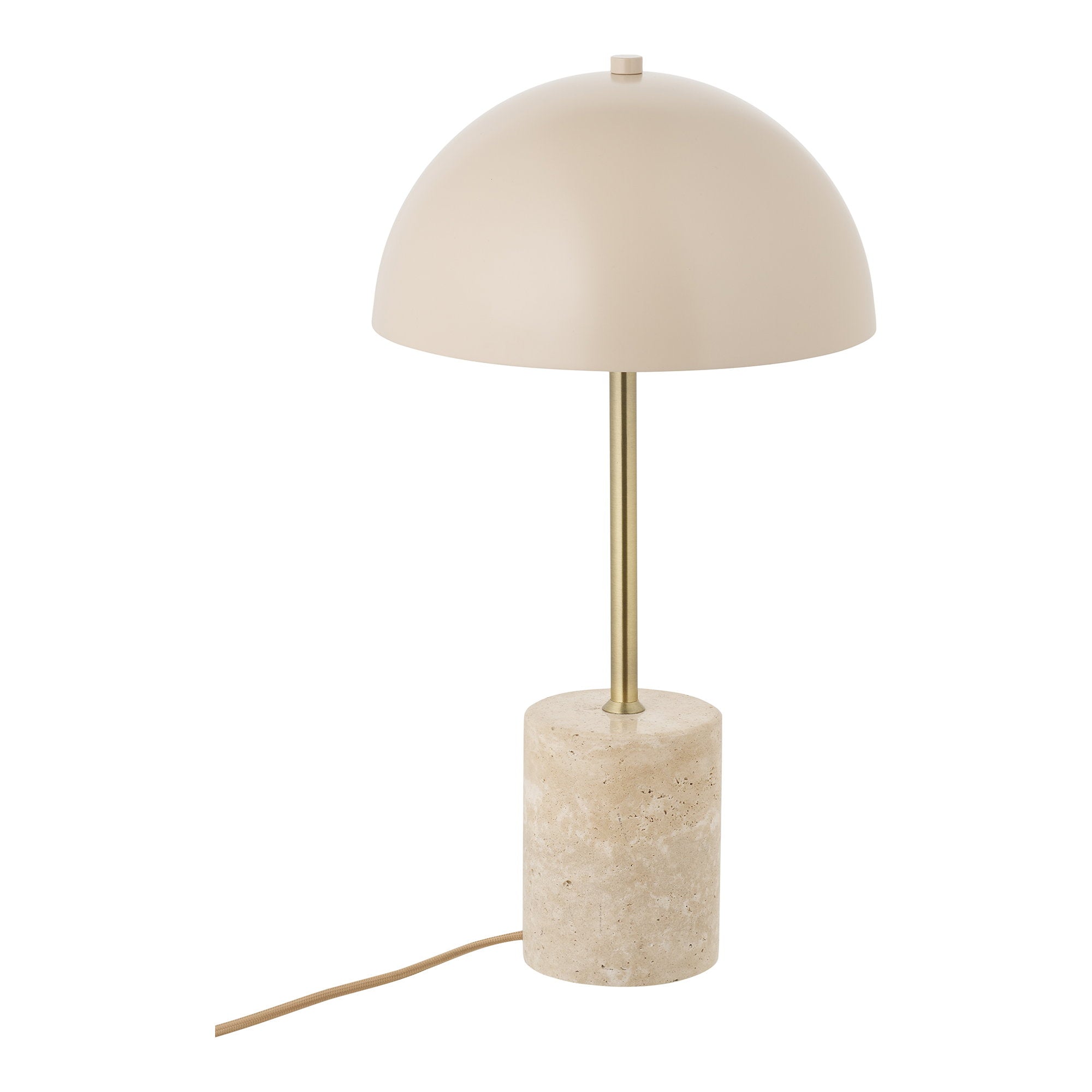 Sheffield Tafellamp - Marmer/metaal, beige