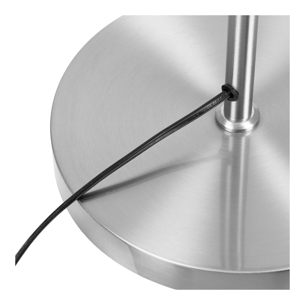 Wattom Vloerlamp - Vloerlamp, staal/linnen, grijs/beige