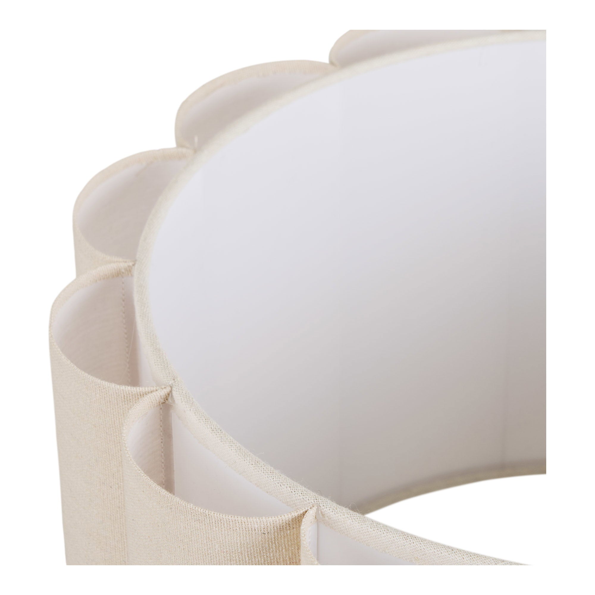 Wattom Vloerlamp - Vloerlamp, staal/linnen, grijs/beige