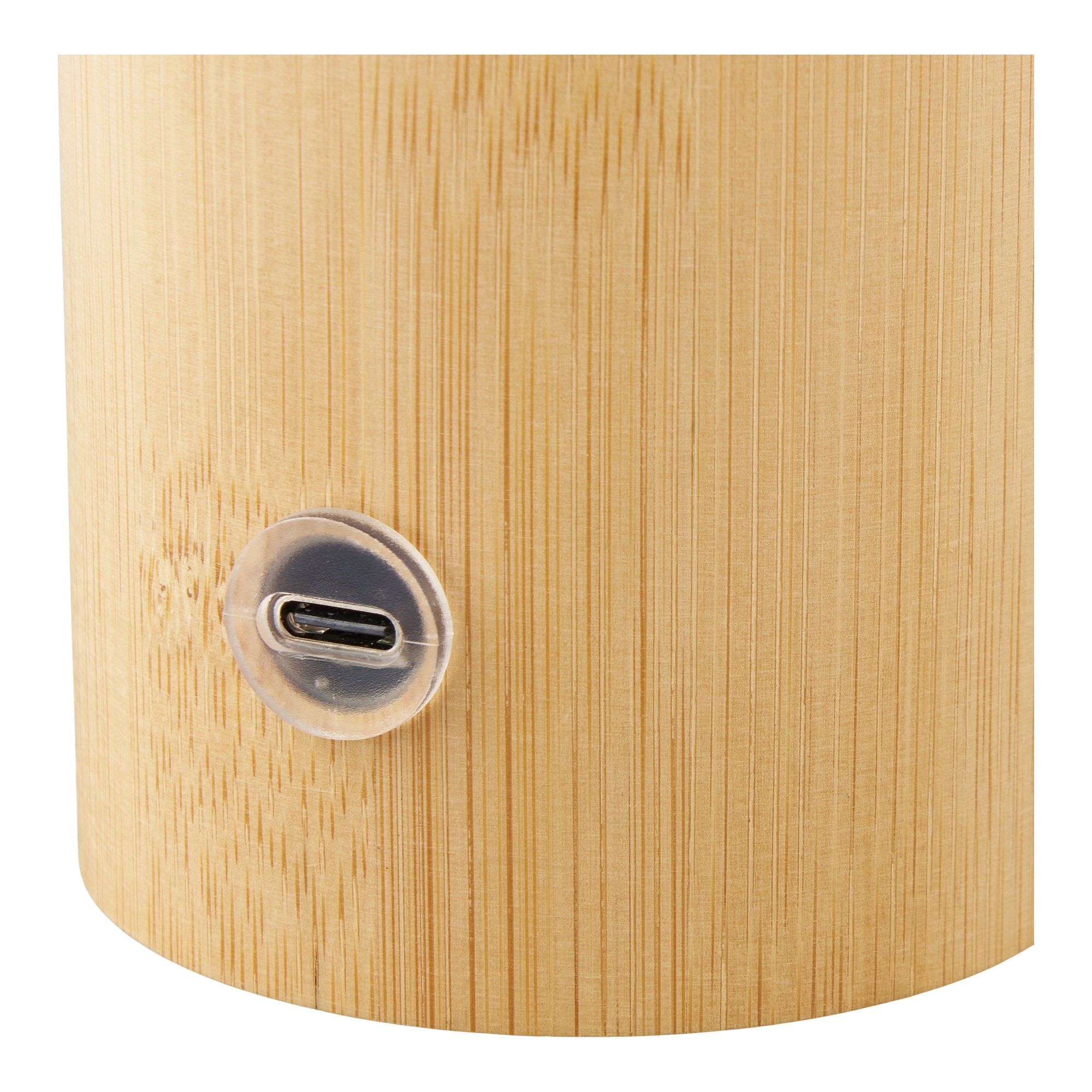 Stafford Tafellamp - Oplaadbaar, bamboe/metaal/kunststof, naturel/wit