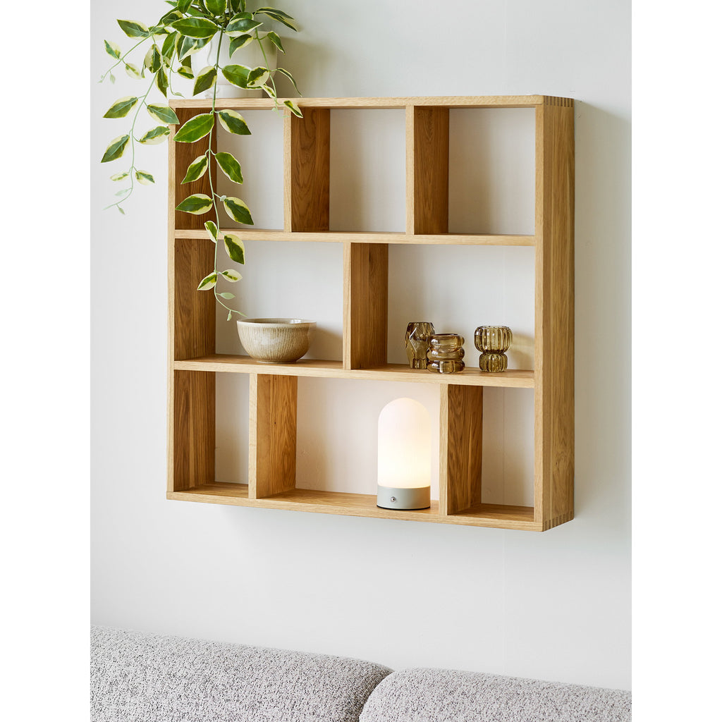 Ashford Tafellamp - Oplaadbaar, metaal/PE, beige/wit