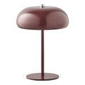 Margate Tafellamp - Oplaadbaar, metaal, bordeaux Ø16 cm