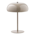 Margate Tafellamp - Oplaadbare tafellamp, metaal, taupe, ø16 cm