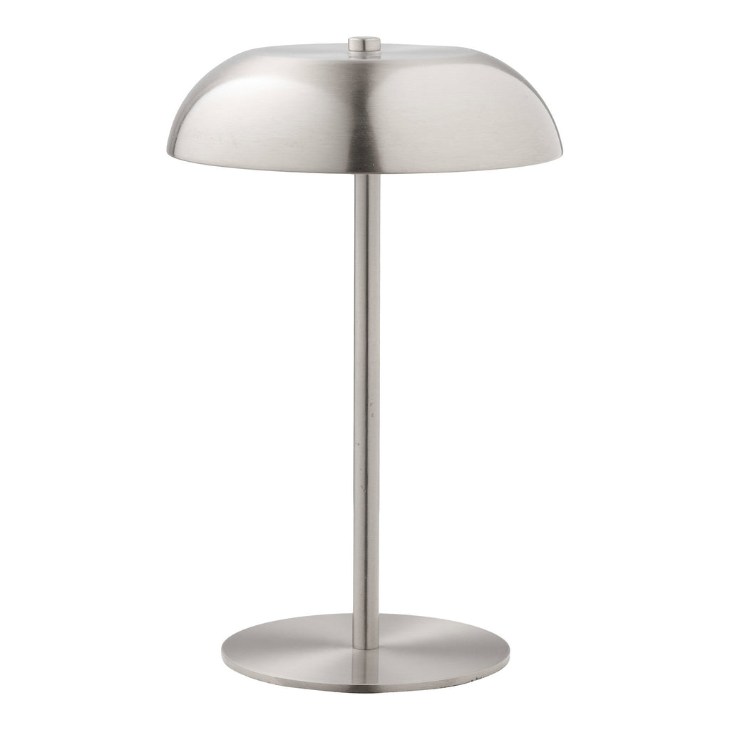 Fenwick Tafellamp - Tafellamp, oplaadbaar, metaal, zilver