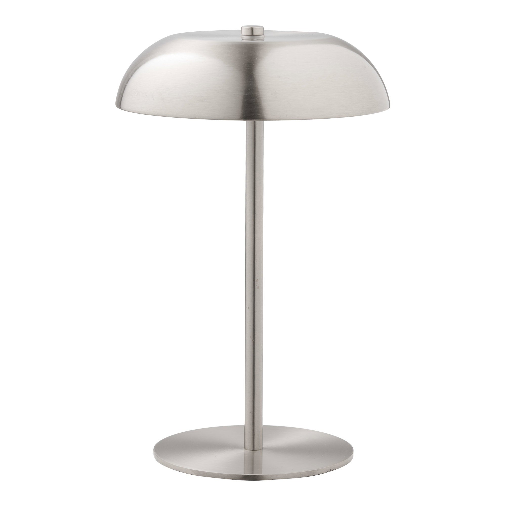 Fenwick Tafellamp - Tafellamp, oplaadbaar, metaal, zilver