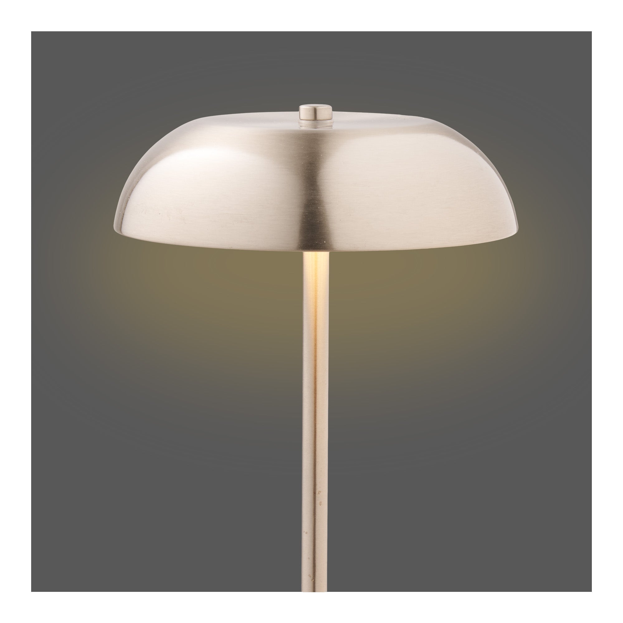 Fenwick Tafellamp - Tafellamp, oplaadbaar, metaal, zilver