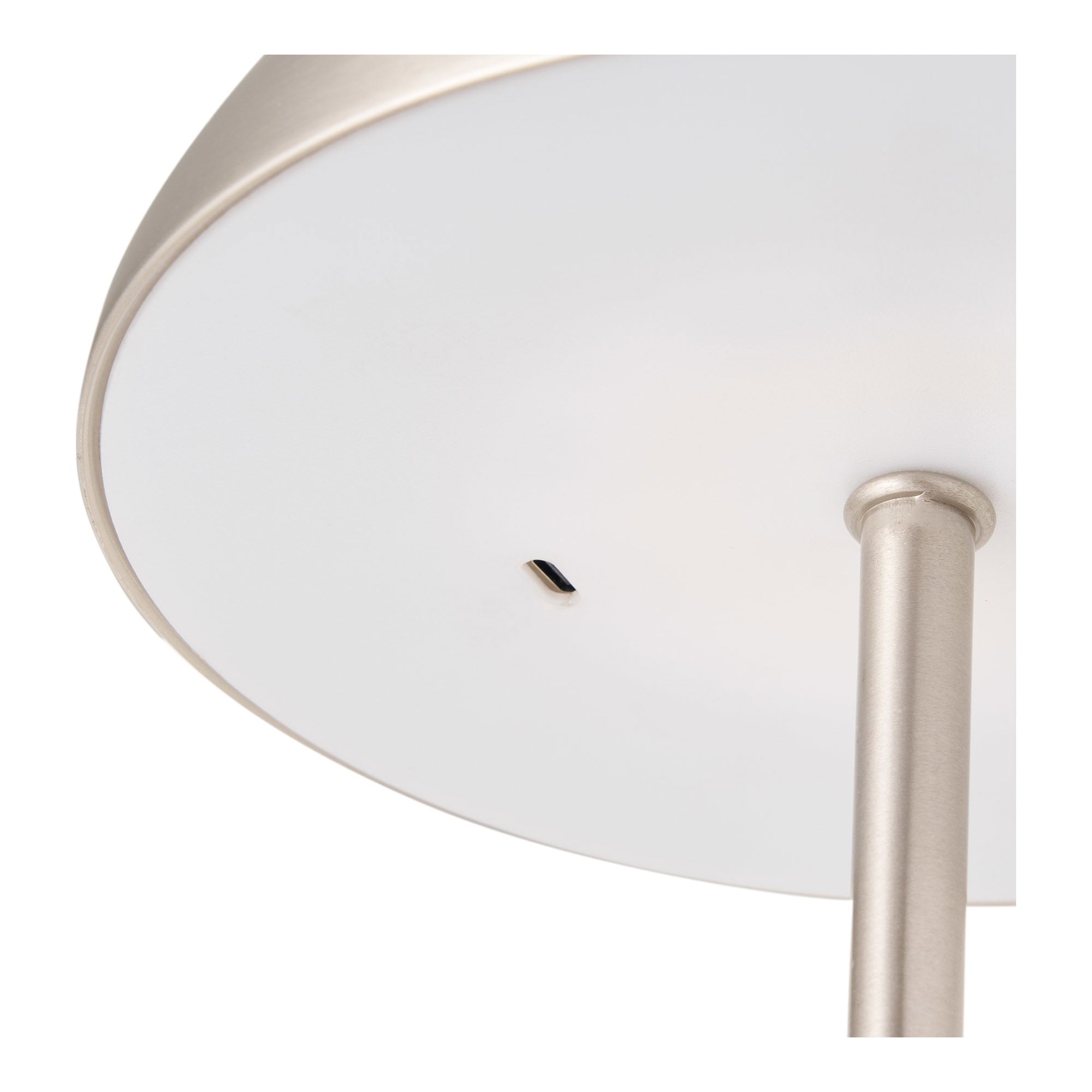 Fenwick Tafellamp - Tafellamp, oplaadbaar, metaal, zilver