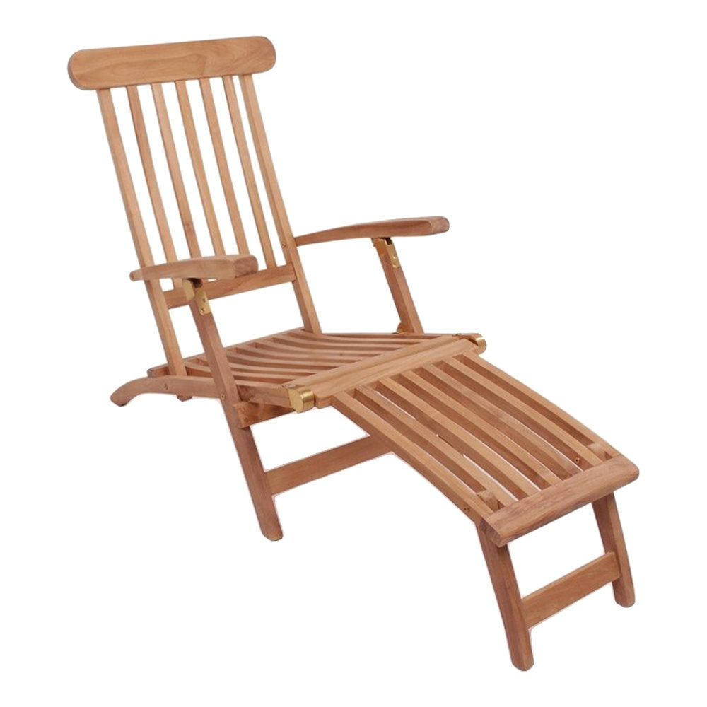 Arrecife Ligstoel - Met verstelbare rugleuning, teak, naturel
