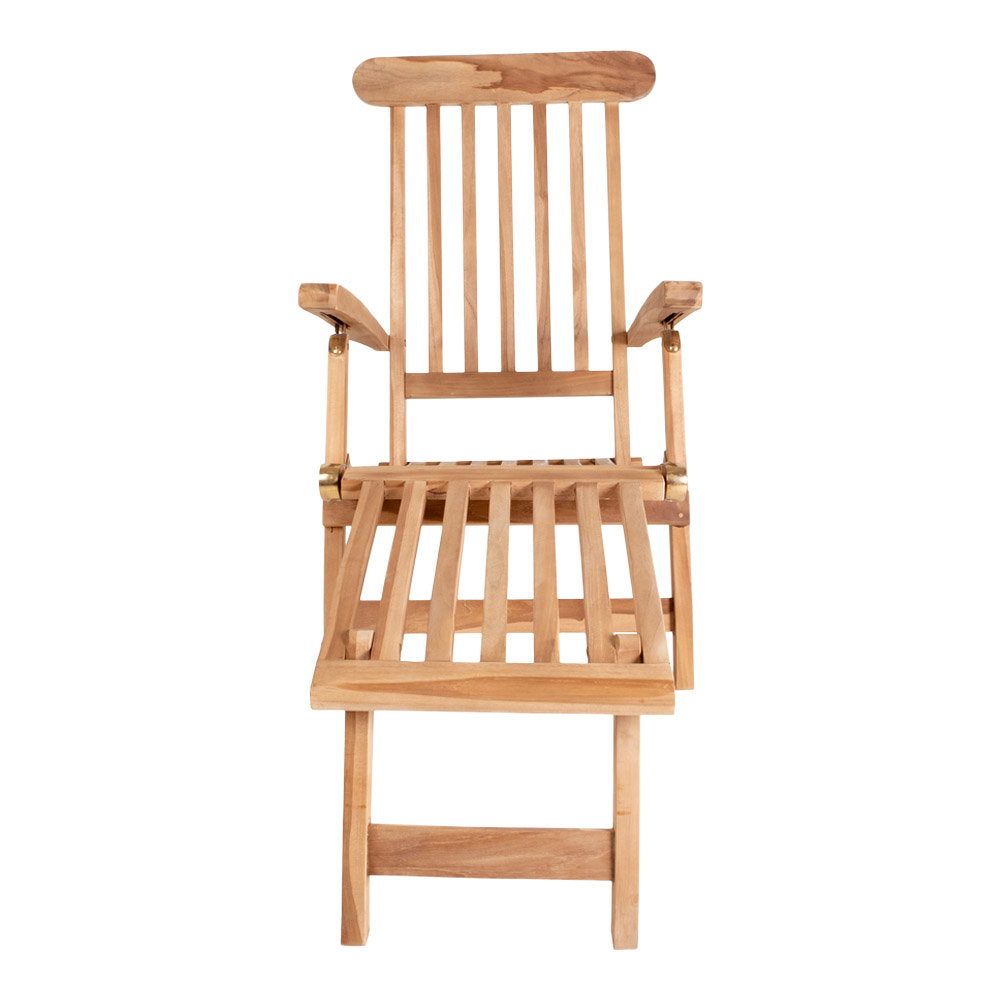 Arrecife Ligstoel - Met verstelbare rugleuning, teak, naturel