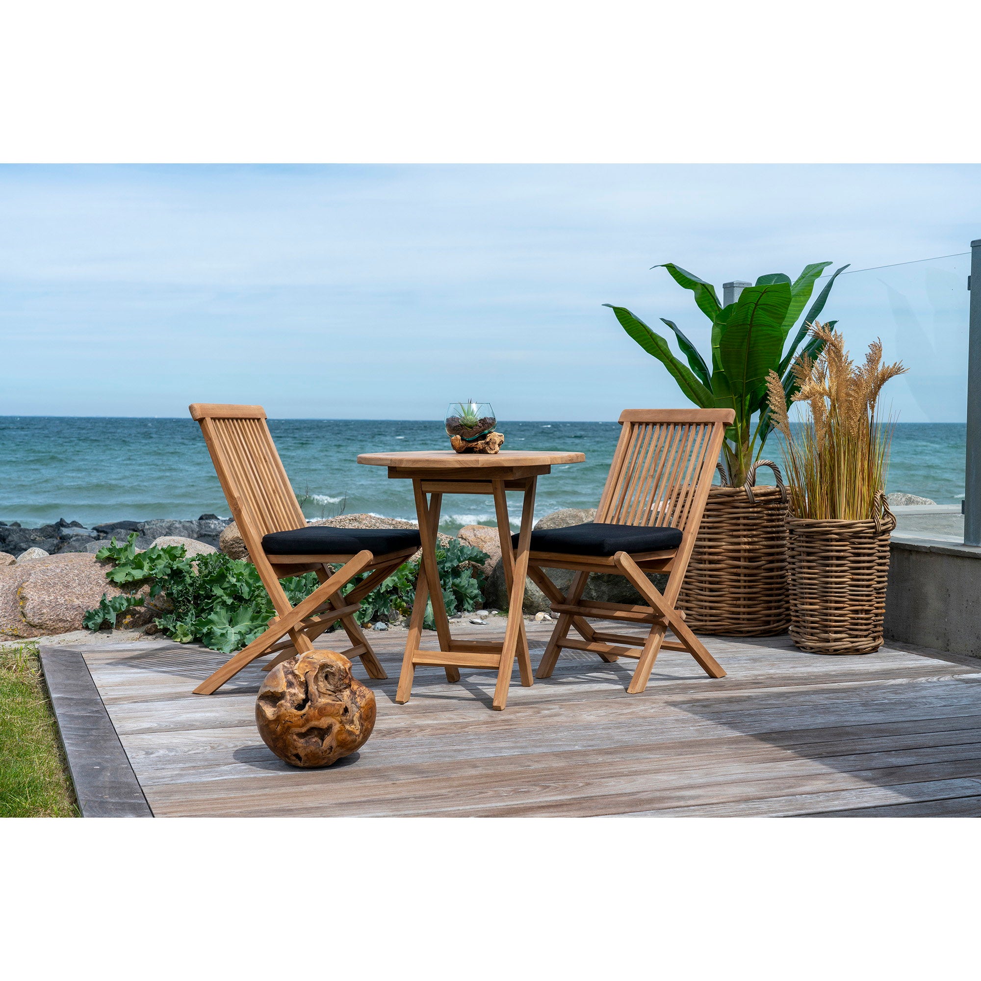 Toledo Eetkamerstoel - Teak, naturel (set van 2)