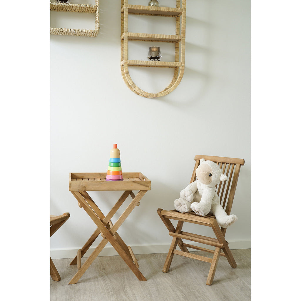 Toledo Kinder Eetkamerstoel - Teak, naturel (set van 2)