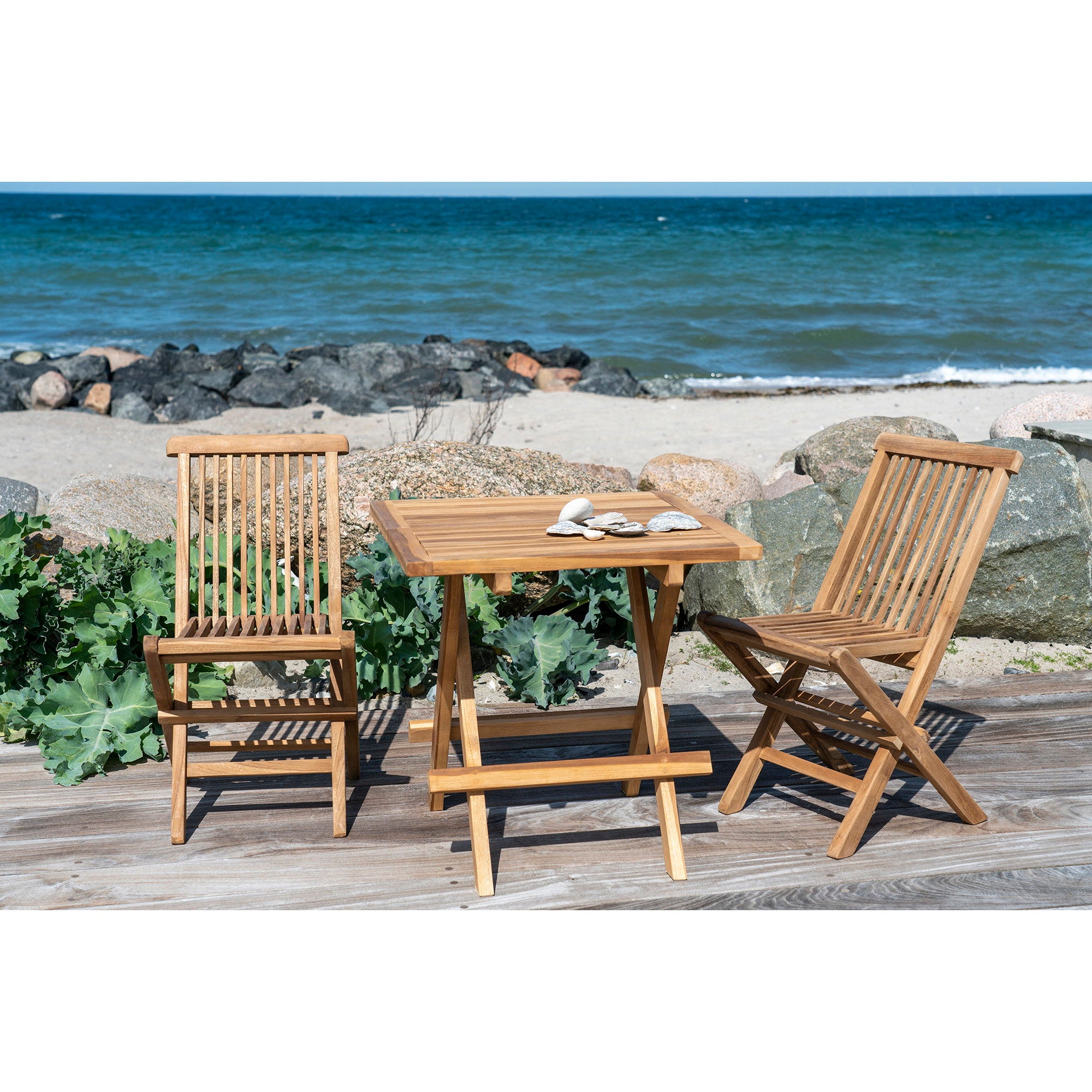 Toledo Kinder Eetkamerstoel - Teak, naturel (set van 2)