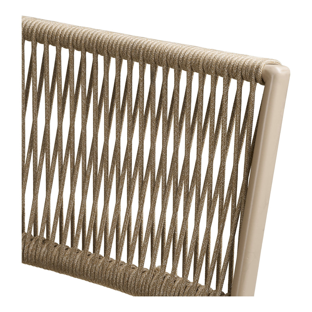 Arcas Bistroset - 2 stoelen en 1 tafel, polyester/staal, taupe