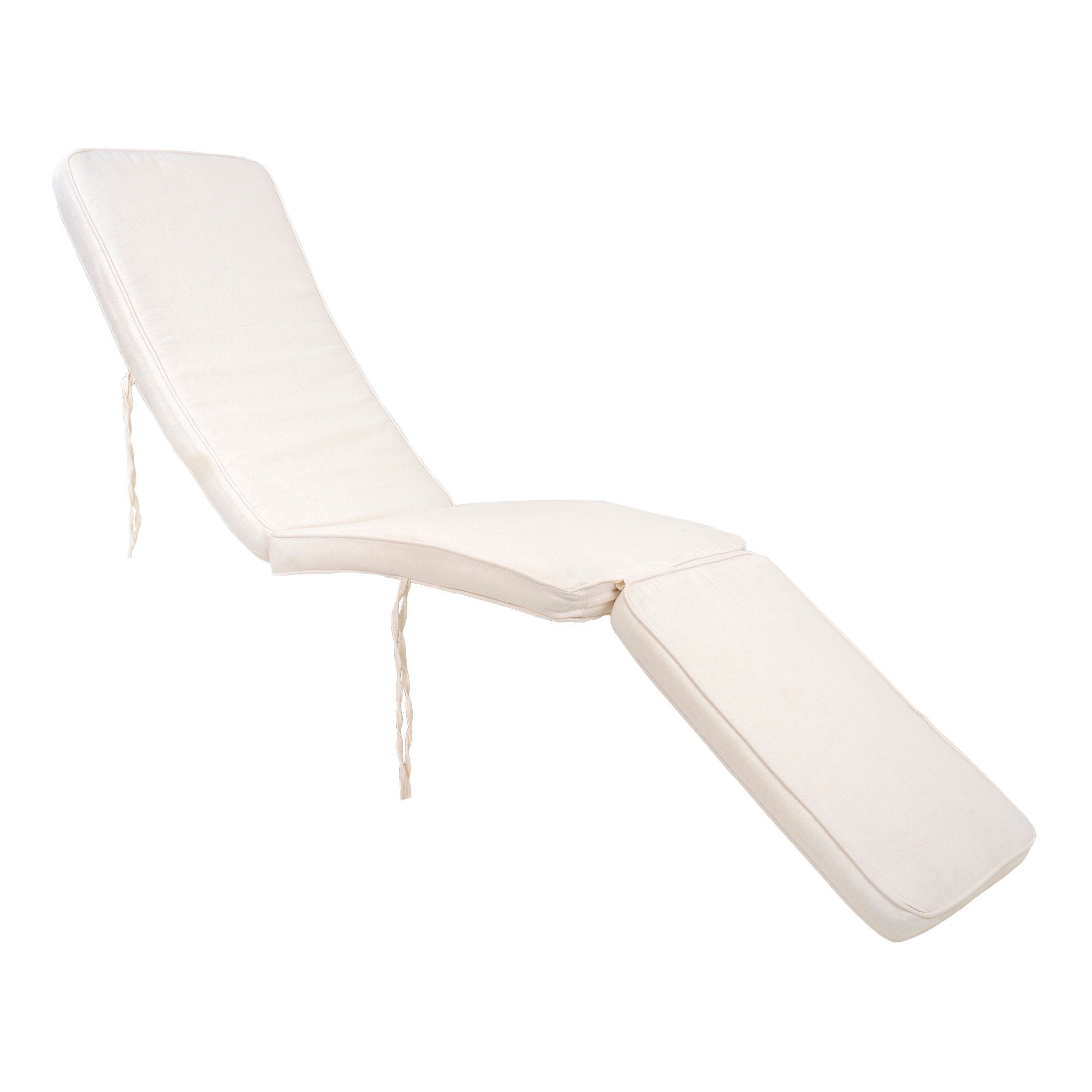 Arrecife Ligstoel met Kussen - Teak/katoen, naturel/wit