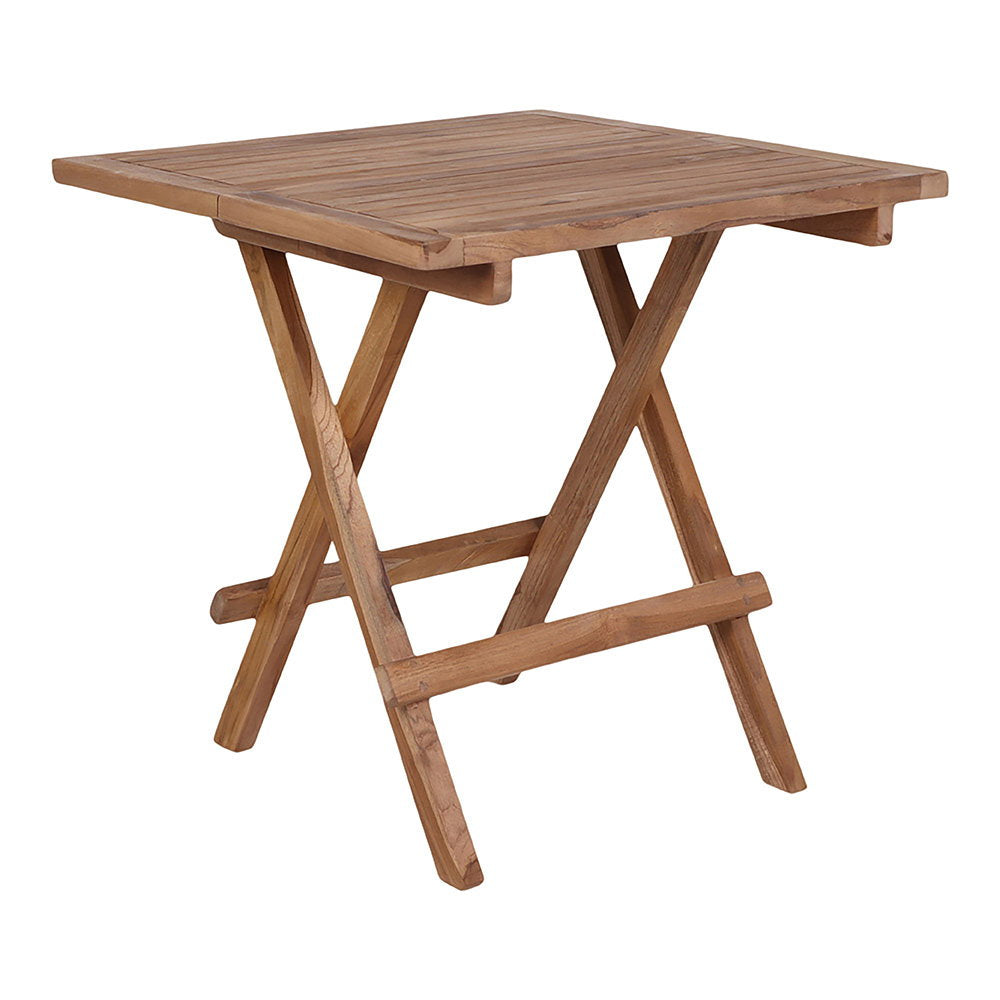 Bilbao Bijzettafel - Bijzettafel, teak, naturel 50x50x50 cm