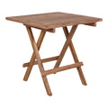 Bilbao Bijzettafel - Bijzettafel, teak, naturel 50x50x50 cm