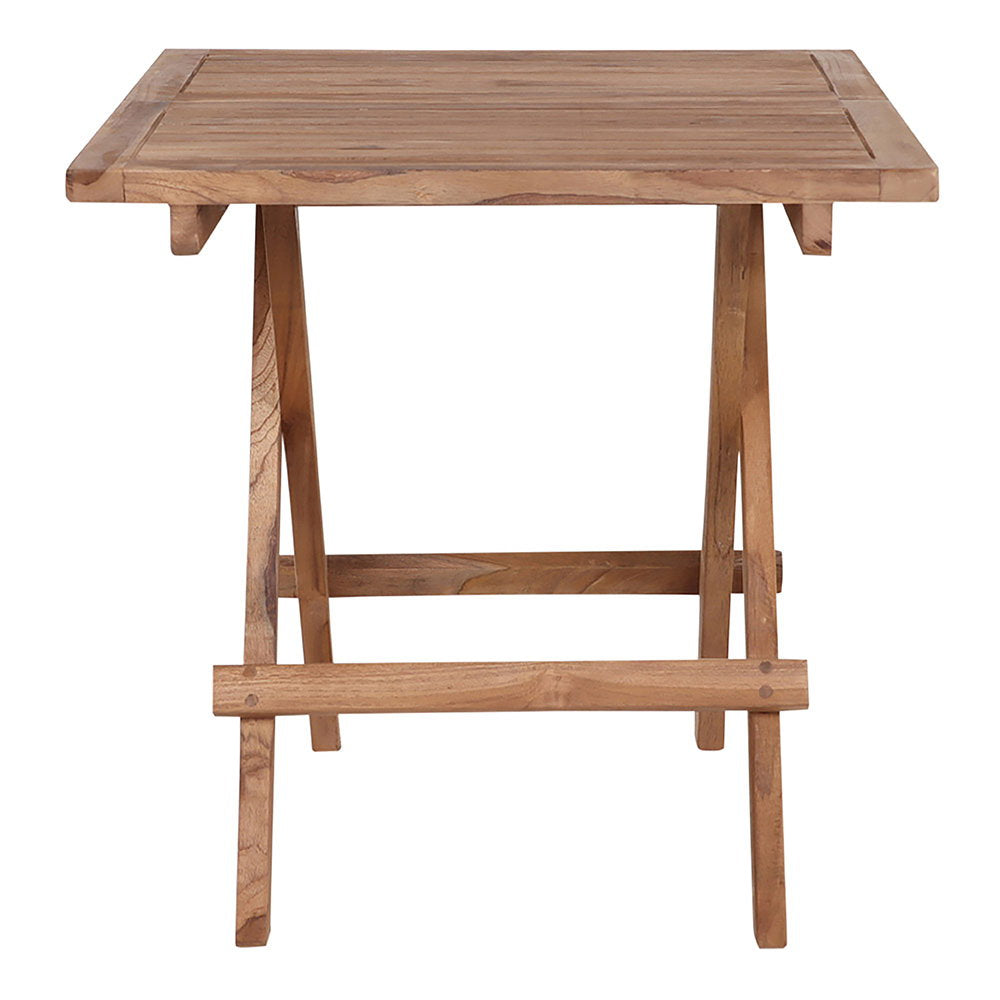 Bilbao Bijzettafel - Bijzettafel, teak, naturel 50x50x50 cm