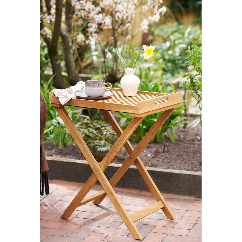 Ronda Dienbladtafel - Teak, naturel 60x40x70 cm