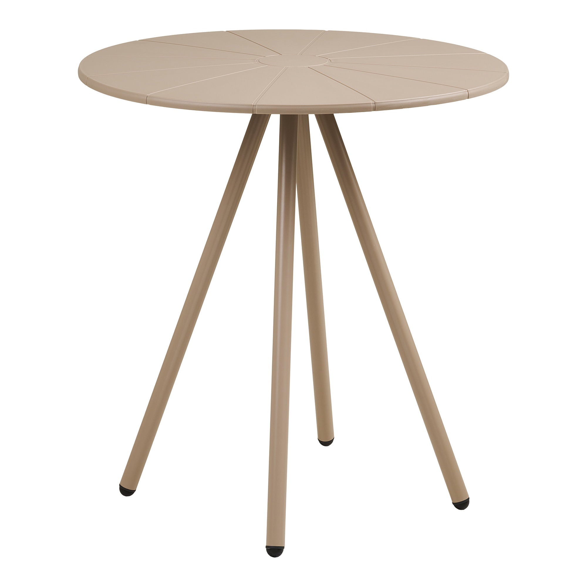 Barletta Bistrotafel - Polypropyleen/staal, taupe Ø70x73,5 cm