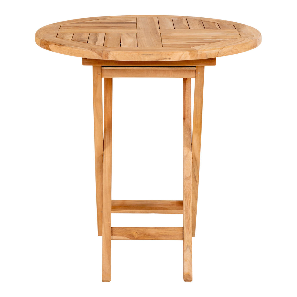 Oviedo Bijzettafel - Bijzettafel van teakhout, naturel Ø70x75 cm