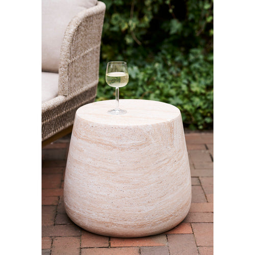 Bonn Bijzettafel - Bijzettafel, fiberclay, naturel Ø47,5x41 cm - Noël Home