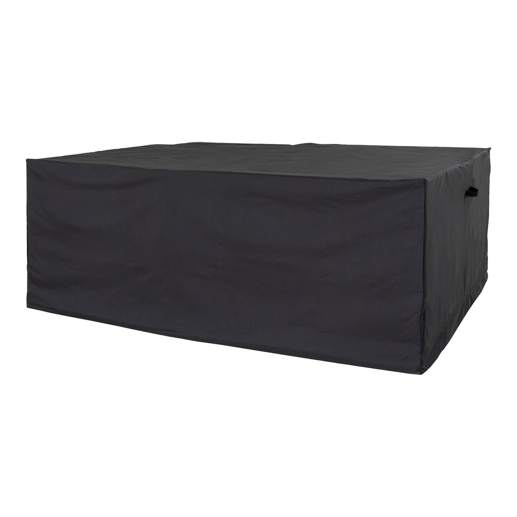 Luxury Hoes - Luxe beschermhoes voor tafel met 6 stoelen, 210g/m² 600D polyester met PU-coating, waterafstotend, zwart