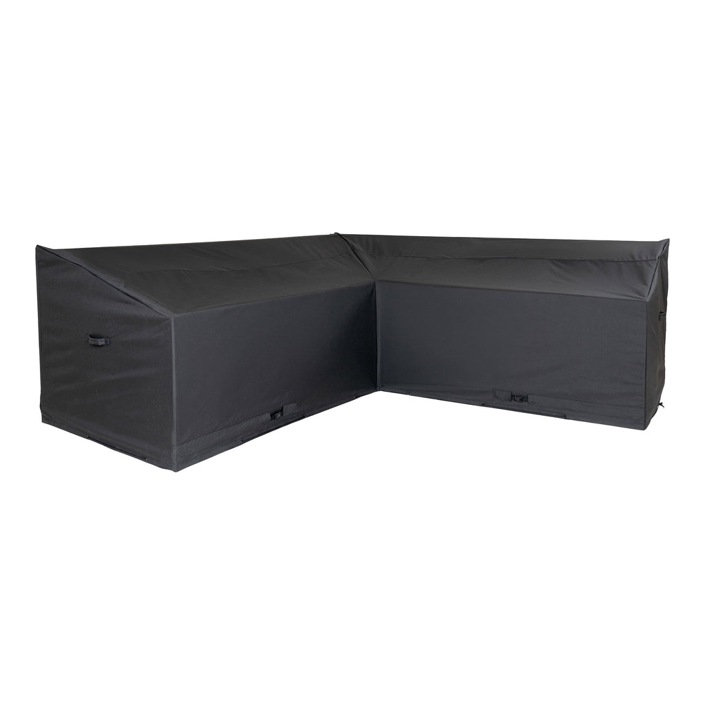 Luxury Hoes - Luxe beschermhoes voor hoekset, links- of rechtsgericht, 210g/m² 600D polyester met PU-coating, waterafstotend, zwart