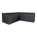 Luxury Hoes - Luxe beschermhoes voor hoekset, links- of rechtsgericht, 210g/m² 600D polyester met PU-coating, waterafstotend, zwart