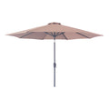 Houston Parasol - Met draaimechanisme en kantelfunctie, metalen paal, zandkleurig, Ø300 cm