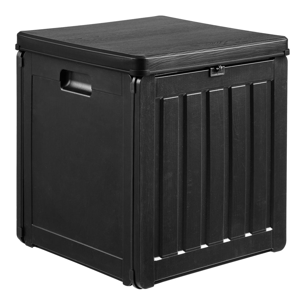 Sobra Kussenbox - Kunststof, zwart 42,8x42,8x46,4 cm, 76 liter