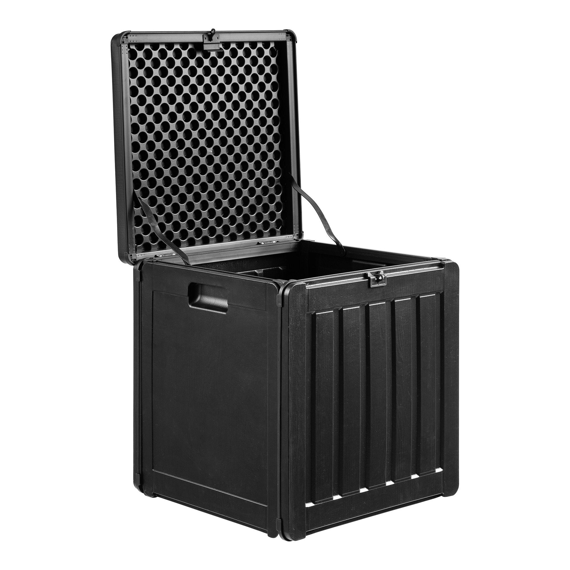 Sobra Kussenbox - Kunststof, zwart 42,8x42,8x46,4 cm, 76 liter